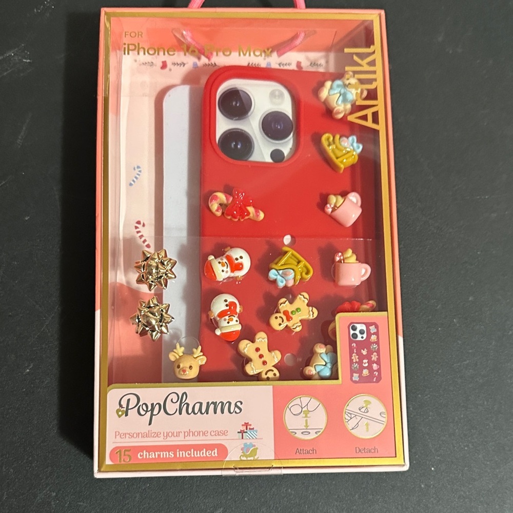 Artikl Christmas iPhone 16 pro max pop charms case